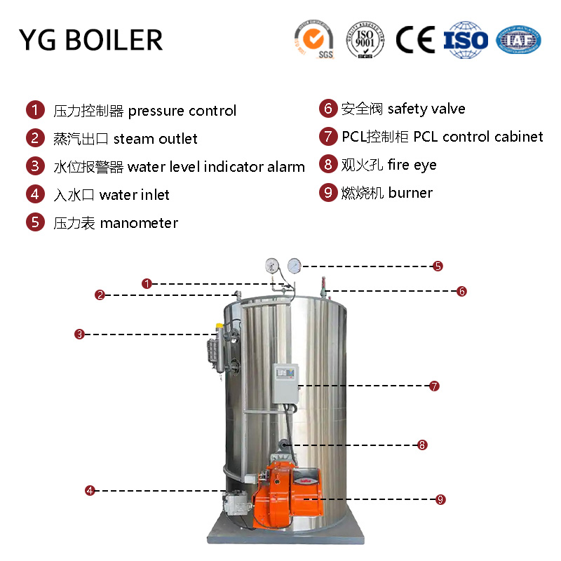 LHS Vertical Fuel (Gas) Steam Generator